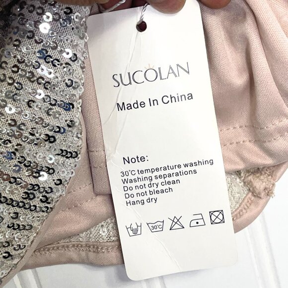 Sequin Tops Sparkly Glitter Blouse Sequined Short Sleeve Shirt Size L NWT - Picture 13 of 15